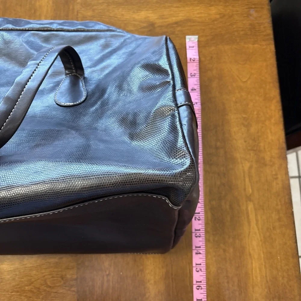 Aramis Large Duffel Travel Bag Dark Brown Zipper Close‎ Large